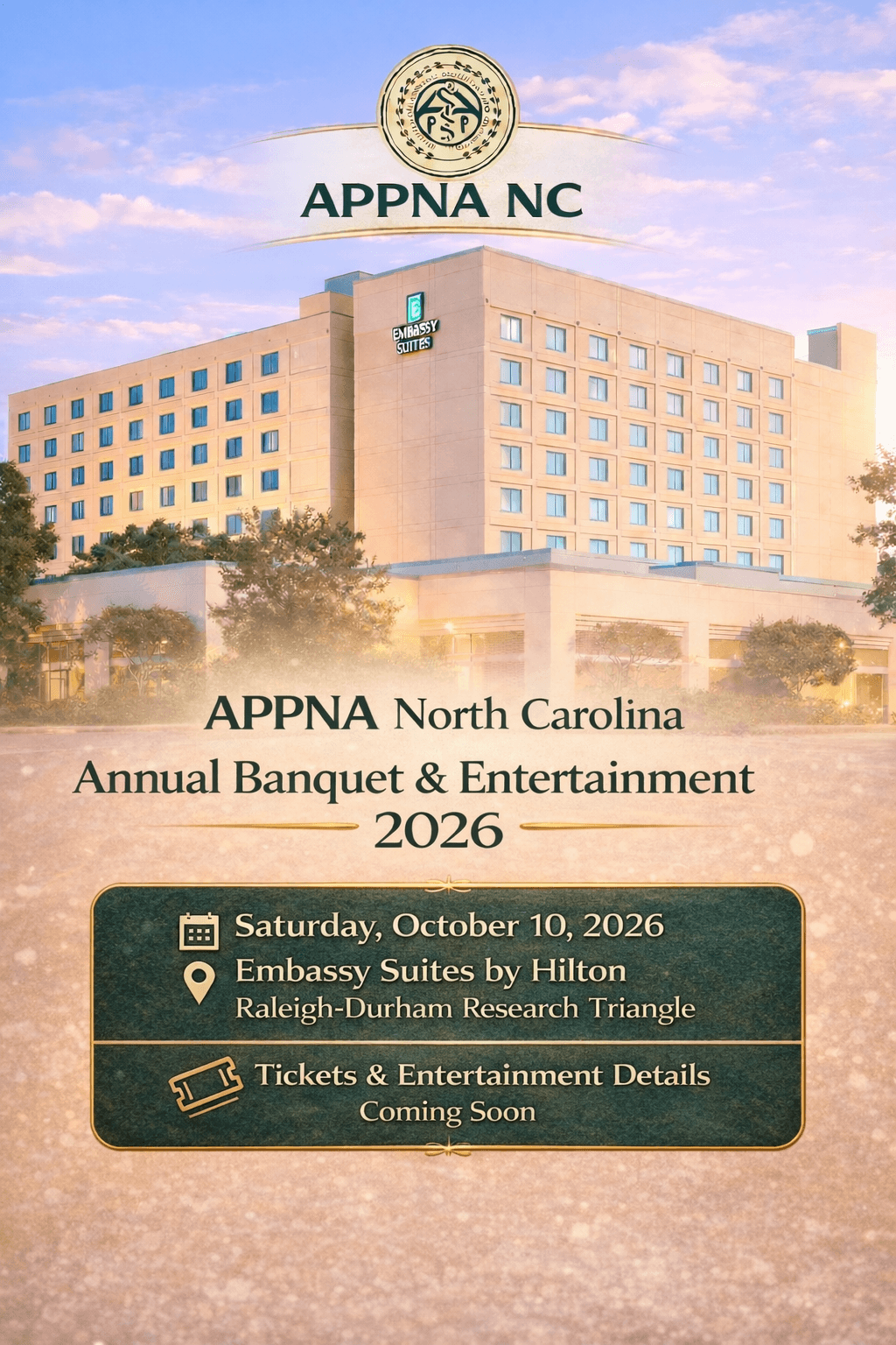 APPNA NC Annual Banquet & Entertainment 2026